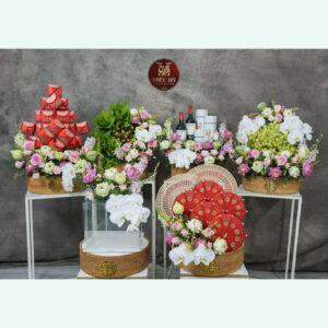 [sss] 6 mâm sen xanh hồng