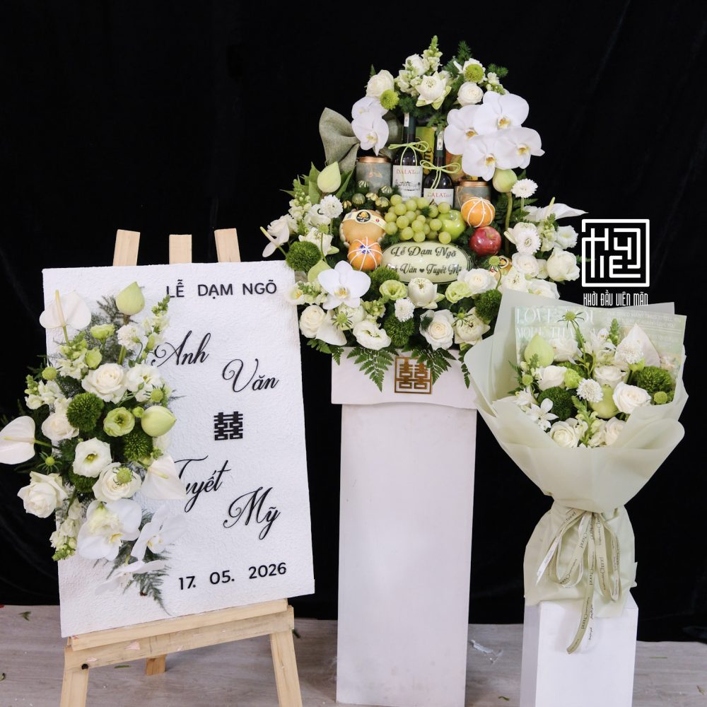 Combo dạm ngõ sen xanh hiện đại