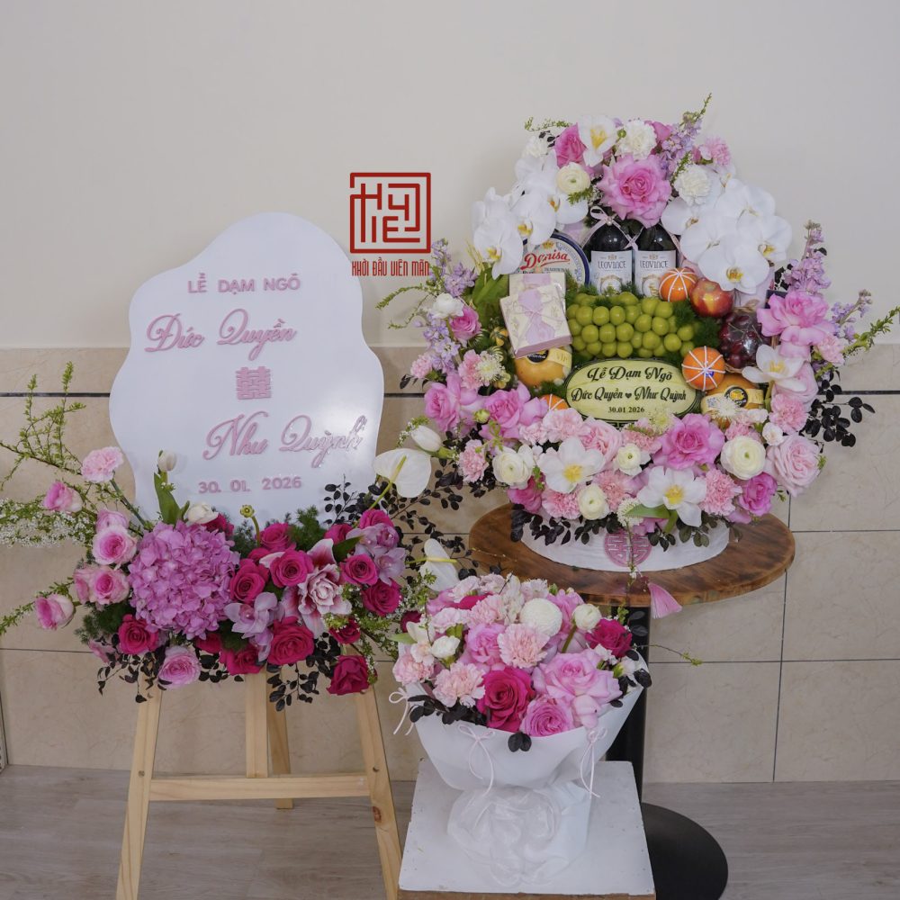 Combo dạm ngõ tone hồng pastel
