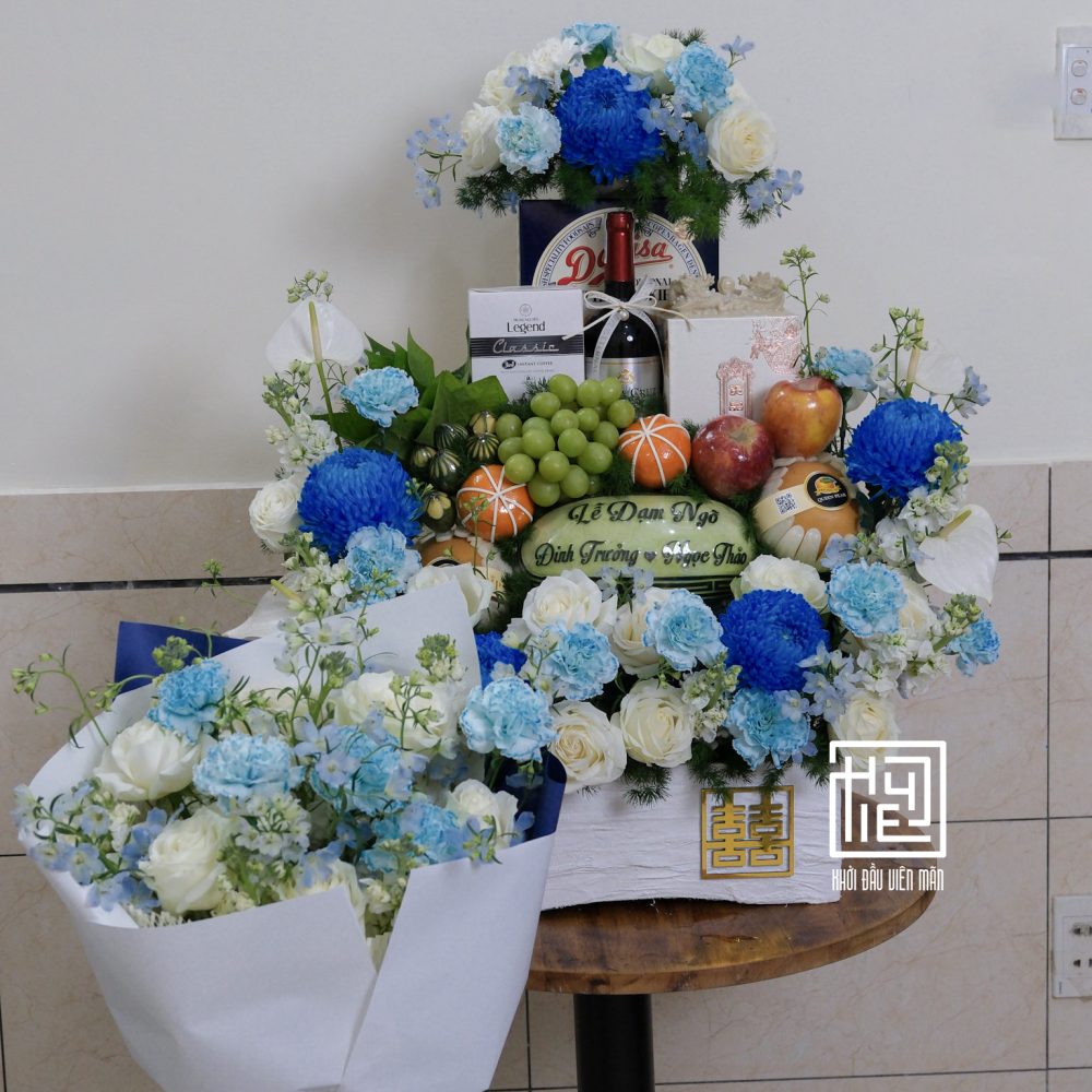 combo dạm ngõ tone xanh blue